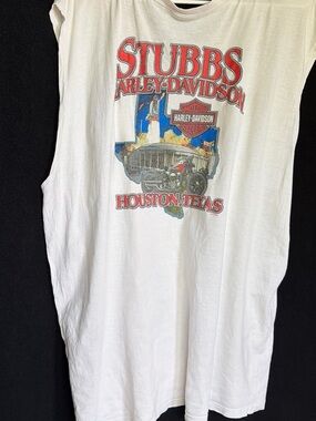 Haley Davidson Vintage 90s graphic logo front and back tee
